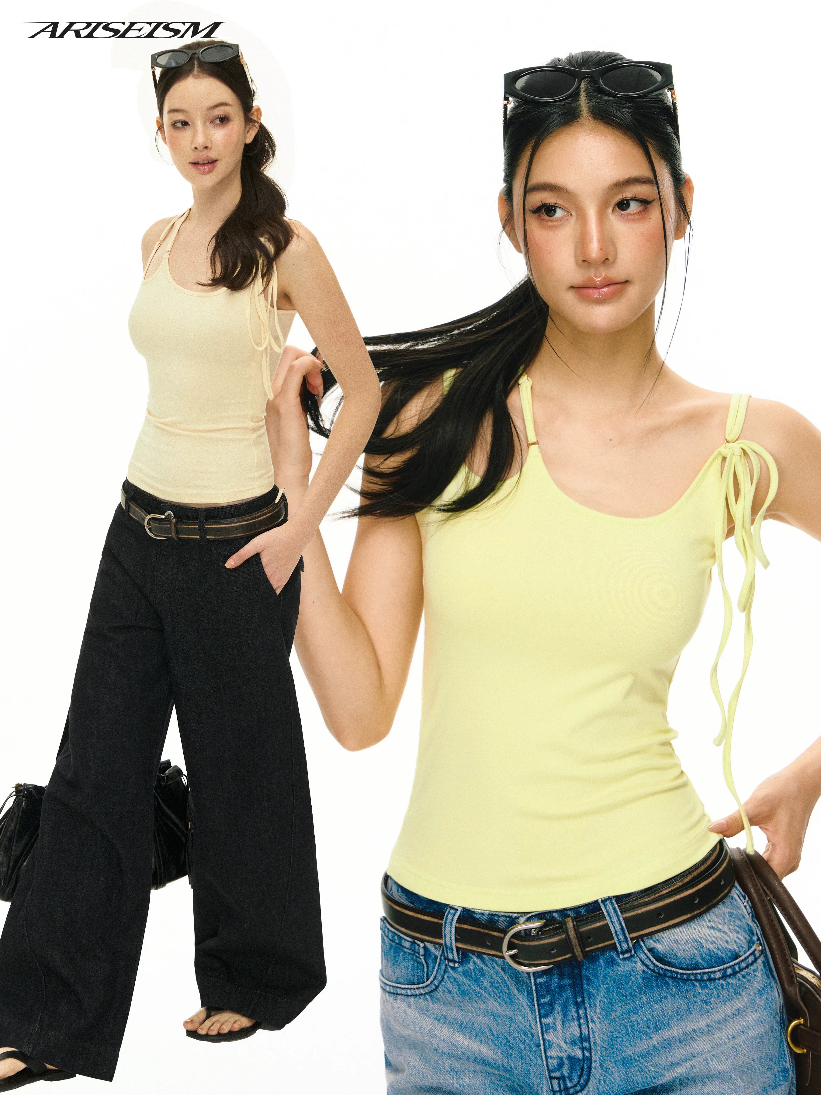 Ariseism Vintage Slim Shaped Collar Sling