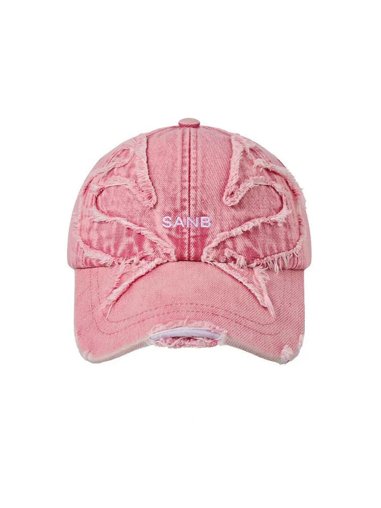 SANB Makes Old Versatile Butterfly Denim American Baseball Cap