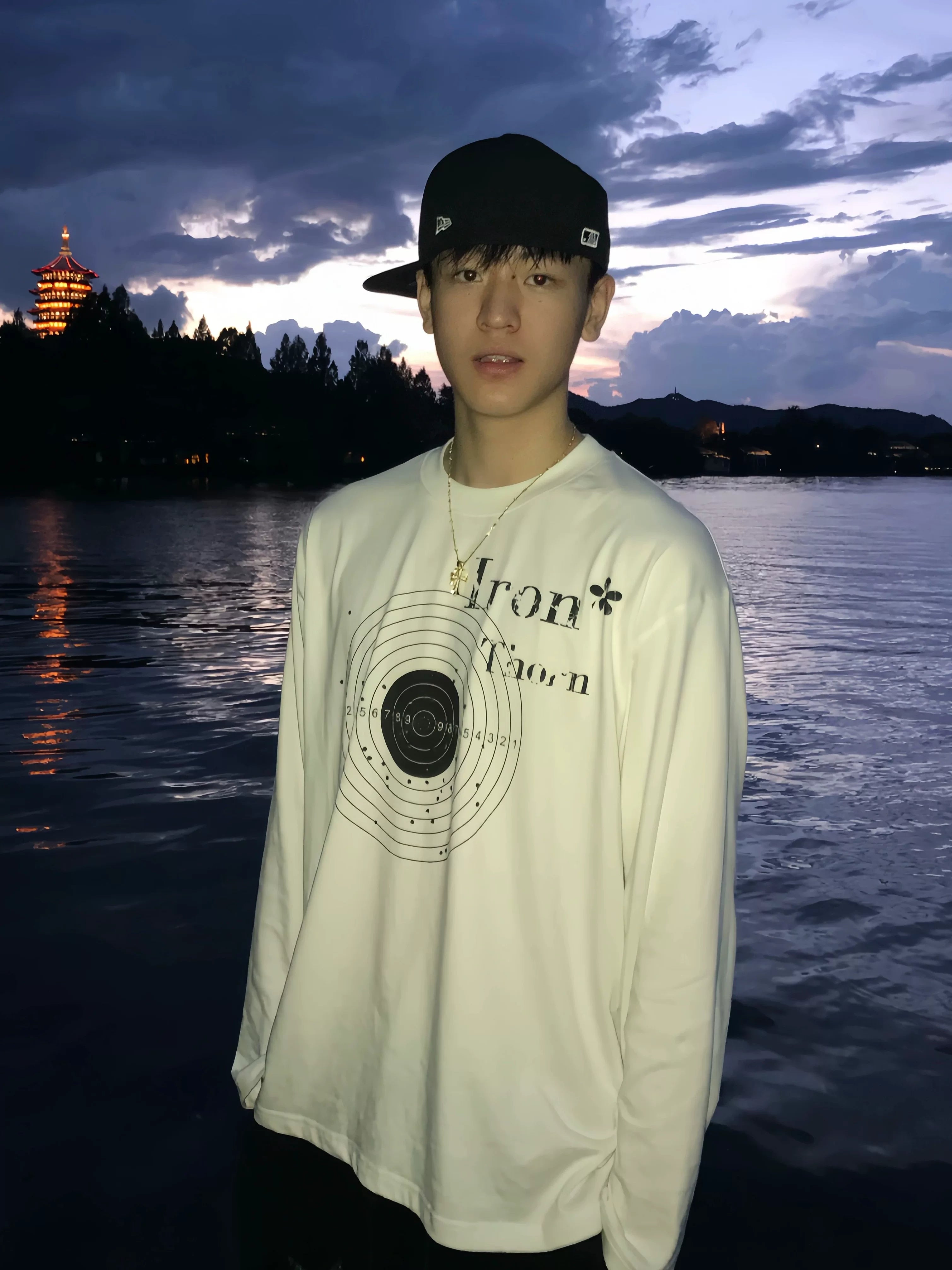 Ironthorn Bullseye Shooting Print Loose Long Sleeve