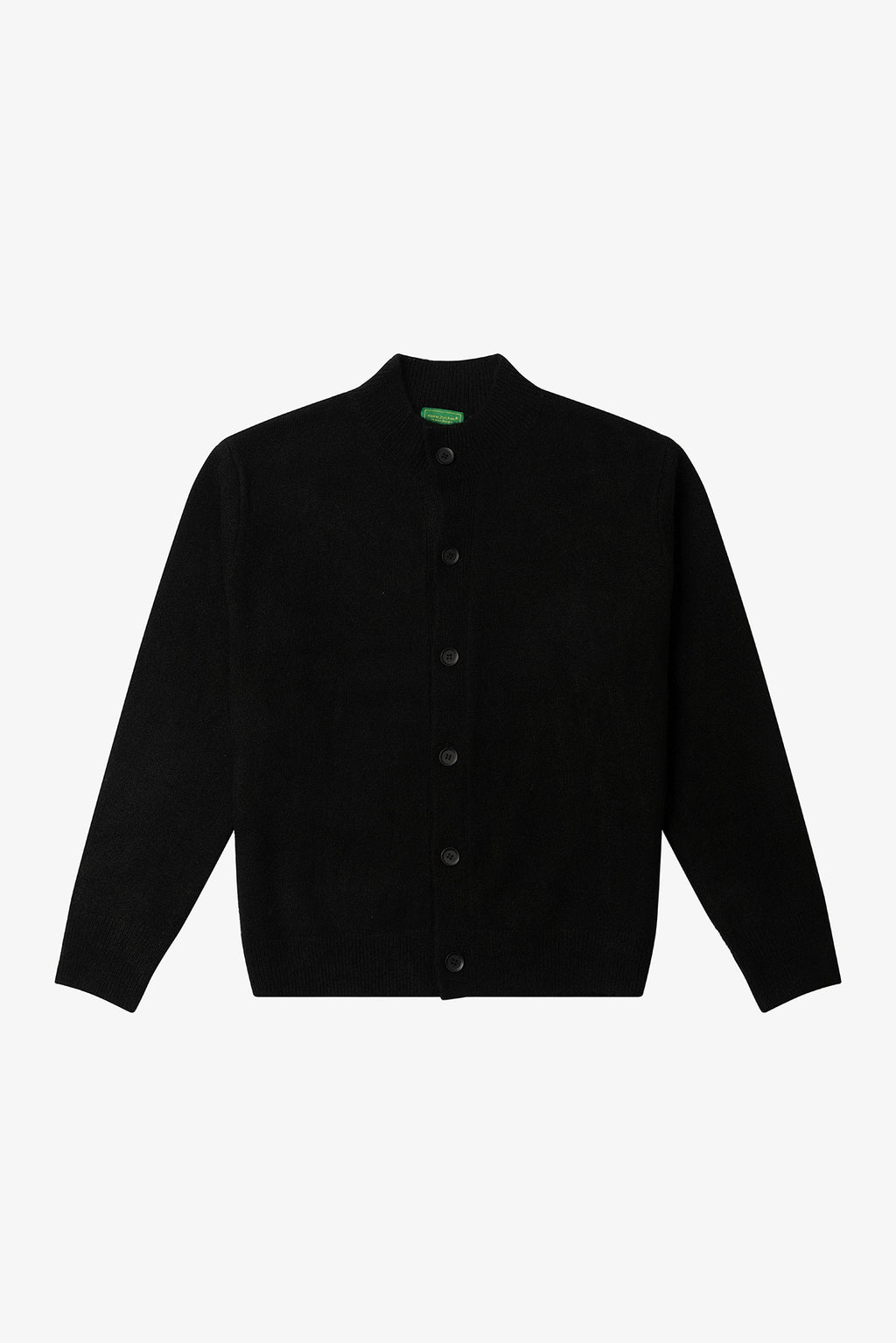 NO LOGO Knitted Button-up Neck Cardigan Sweater