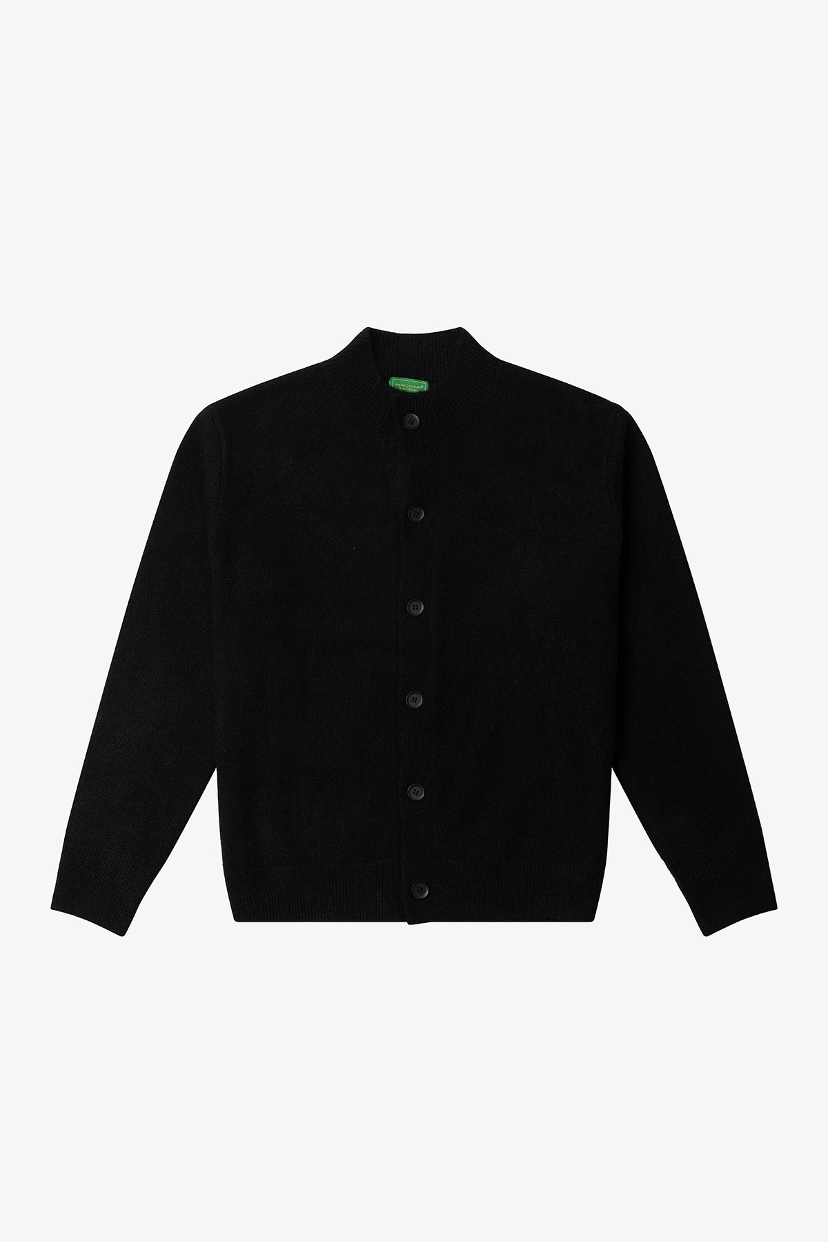 NO LOGO Knitted Button-up Neck Cardigan Sweater