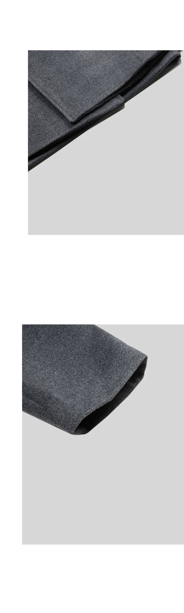 COLN Split-ended Single-breasted Wool Coat