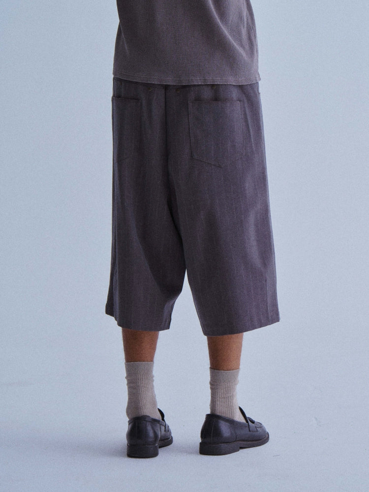 LIBERAFIT Silhouette Striped Suit Cropped Shorts