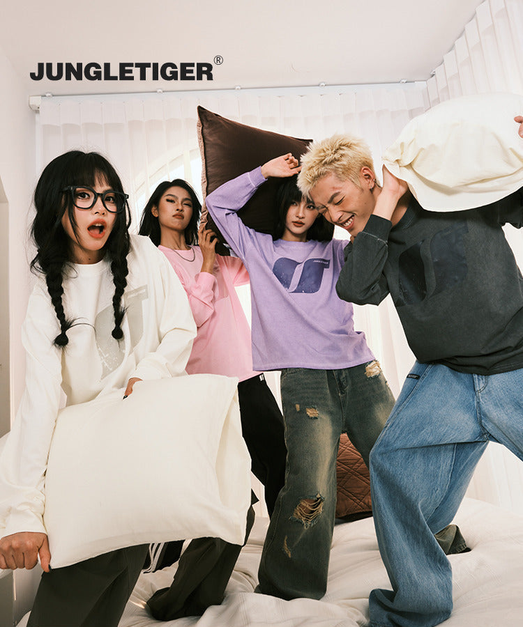 Jungle Tiger Lavender Scent Couple Long Sleeve