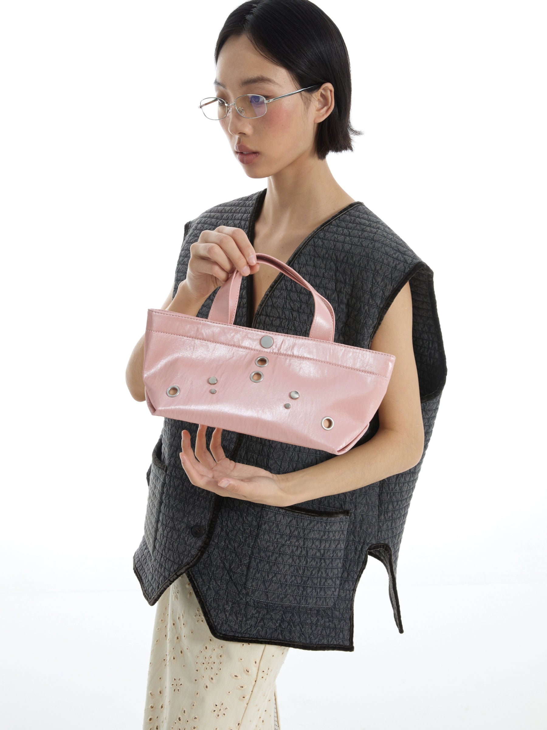 DirtySix Simple Versatile Rivet Handbag