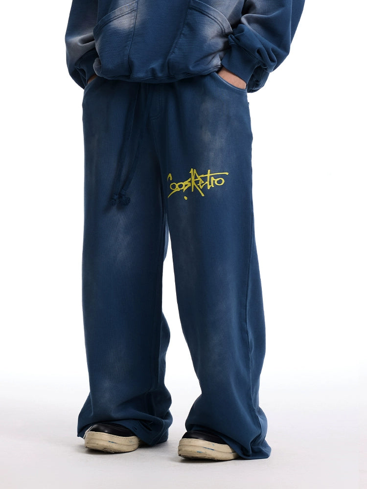 CoosRetro Washed, Distressed, Statement and Versatile Sweatpants