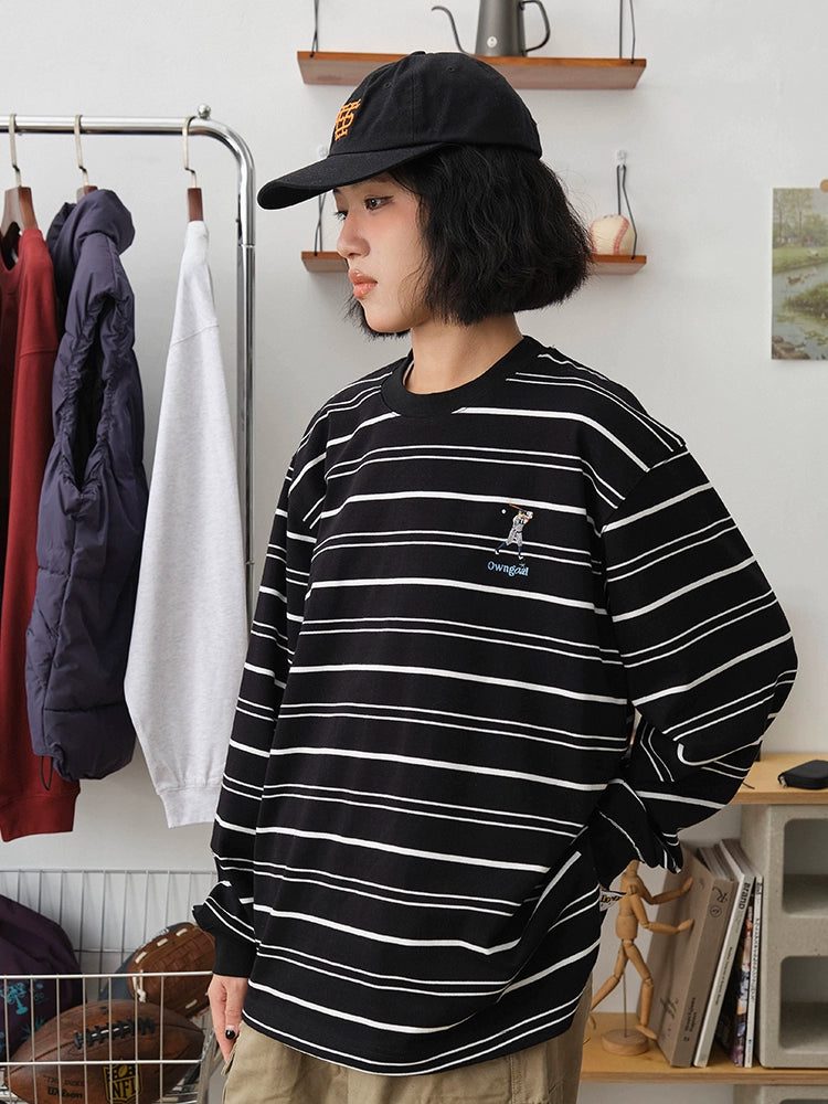 Battles Baseball Stripes Long Sleeves