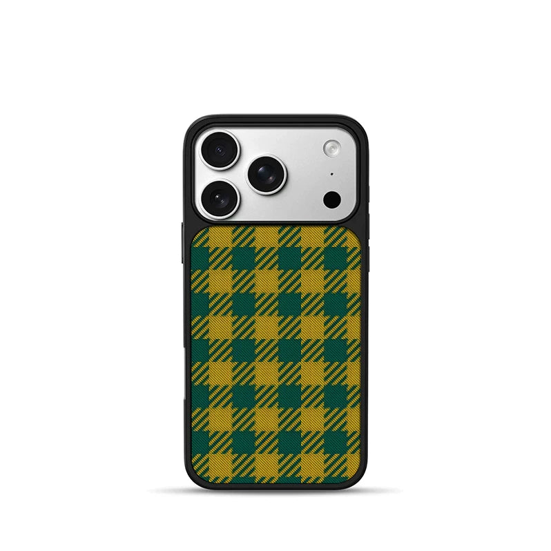 Pbcase Yellow and Green Square High-end Apple Phone Case