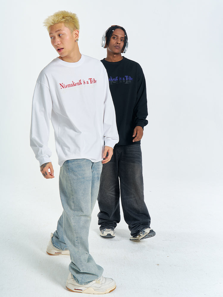 The 76th human NMK pure cotton Long Sleeve