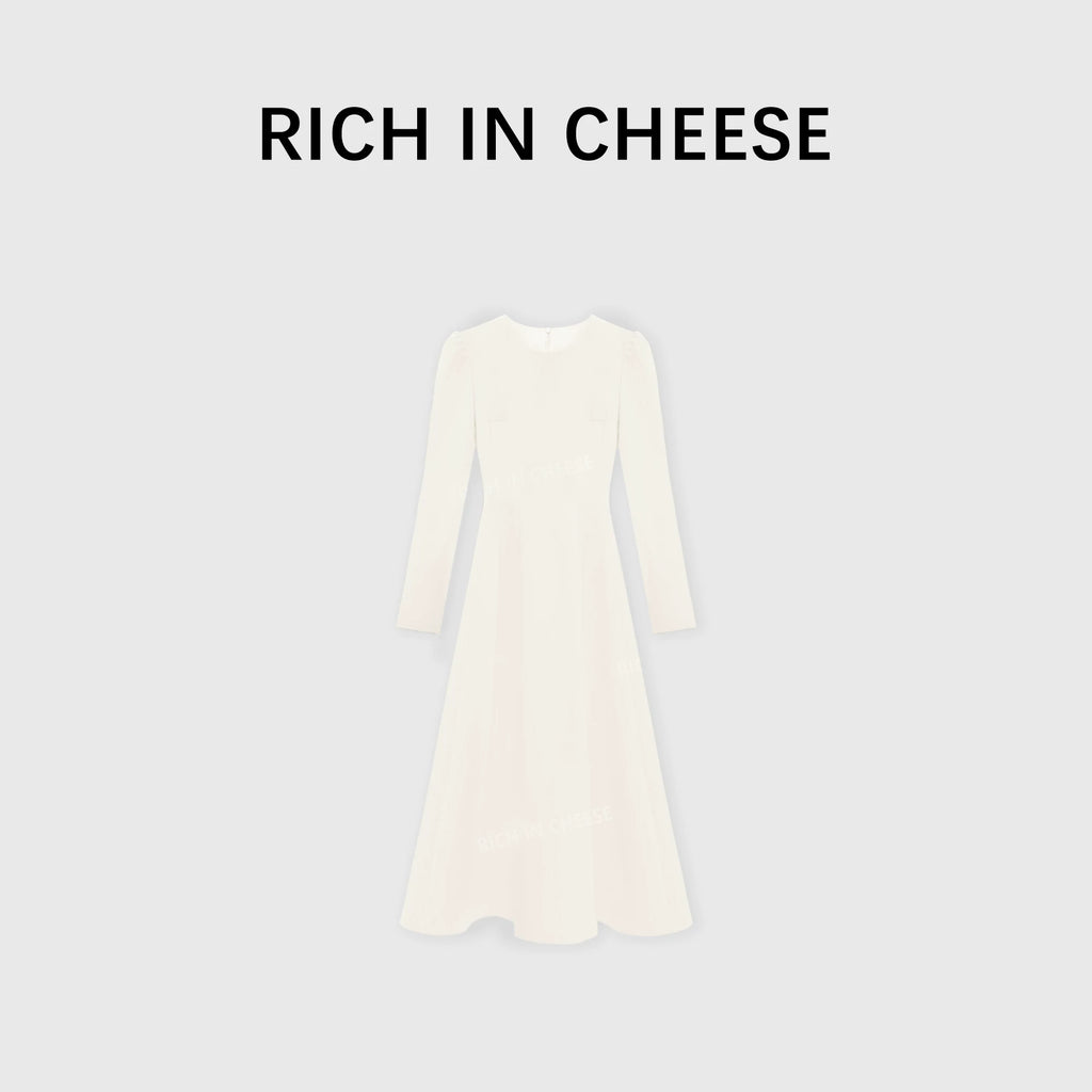 RICH IN CHEESE Temperament High-end Waist Suit Dress