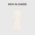 RICH IN CHEESE Temperament High-end Waist Suit Dress