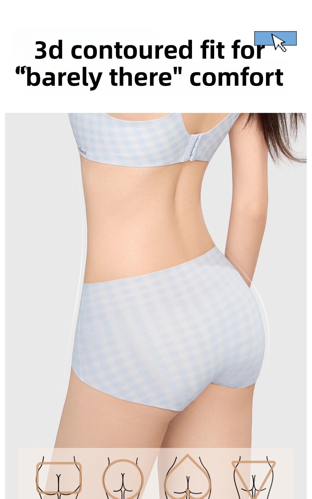 SecretWorld Seamless Soft Support Bra Cover Set