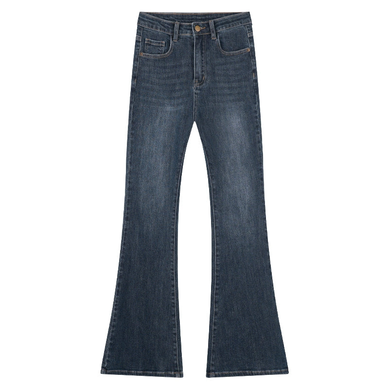 EIGHTHMONTH Slim-fit Denim Flared Straight-leg Pants