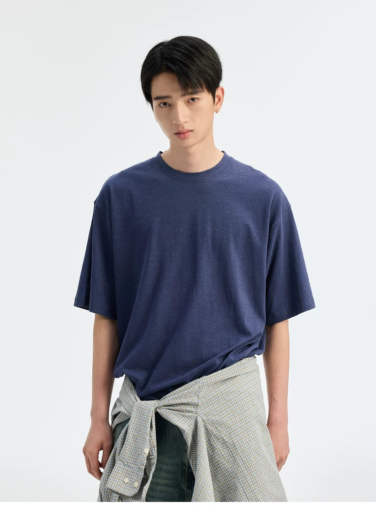 BUTTBILL Vintage Loose Crew Neck Breathable Tee