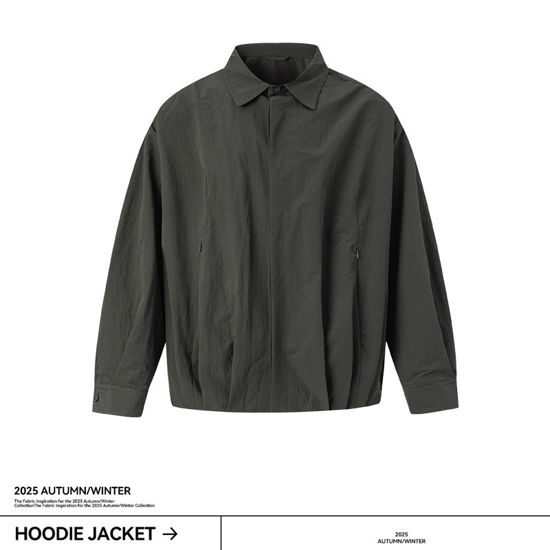 UNF Three-dimensional Pleated Loose Long-sleeved Shirt Jacket