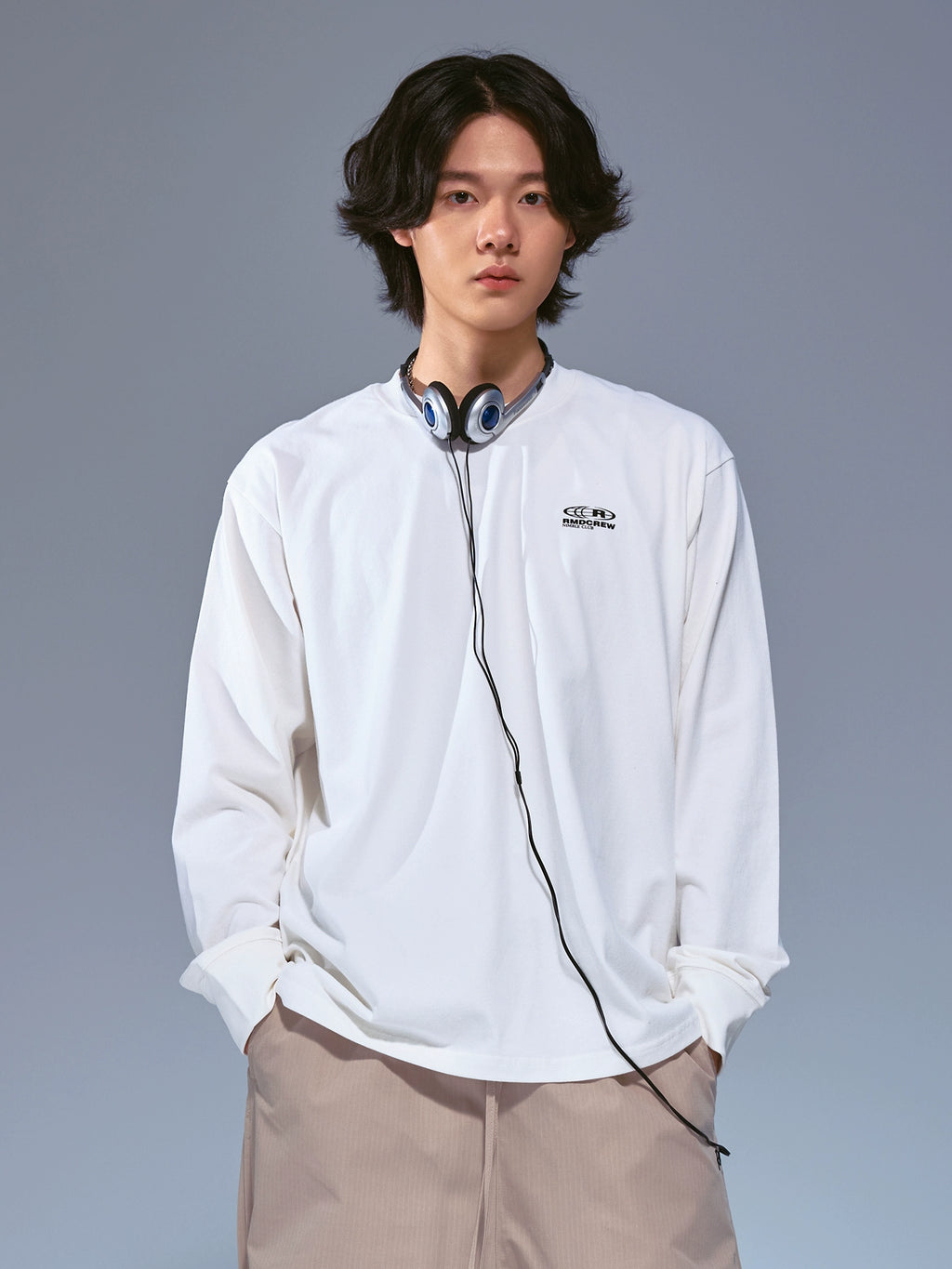 Remedy Phantom Cat Print Loose Long Sleeves