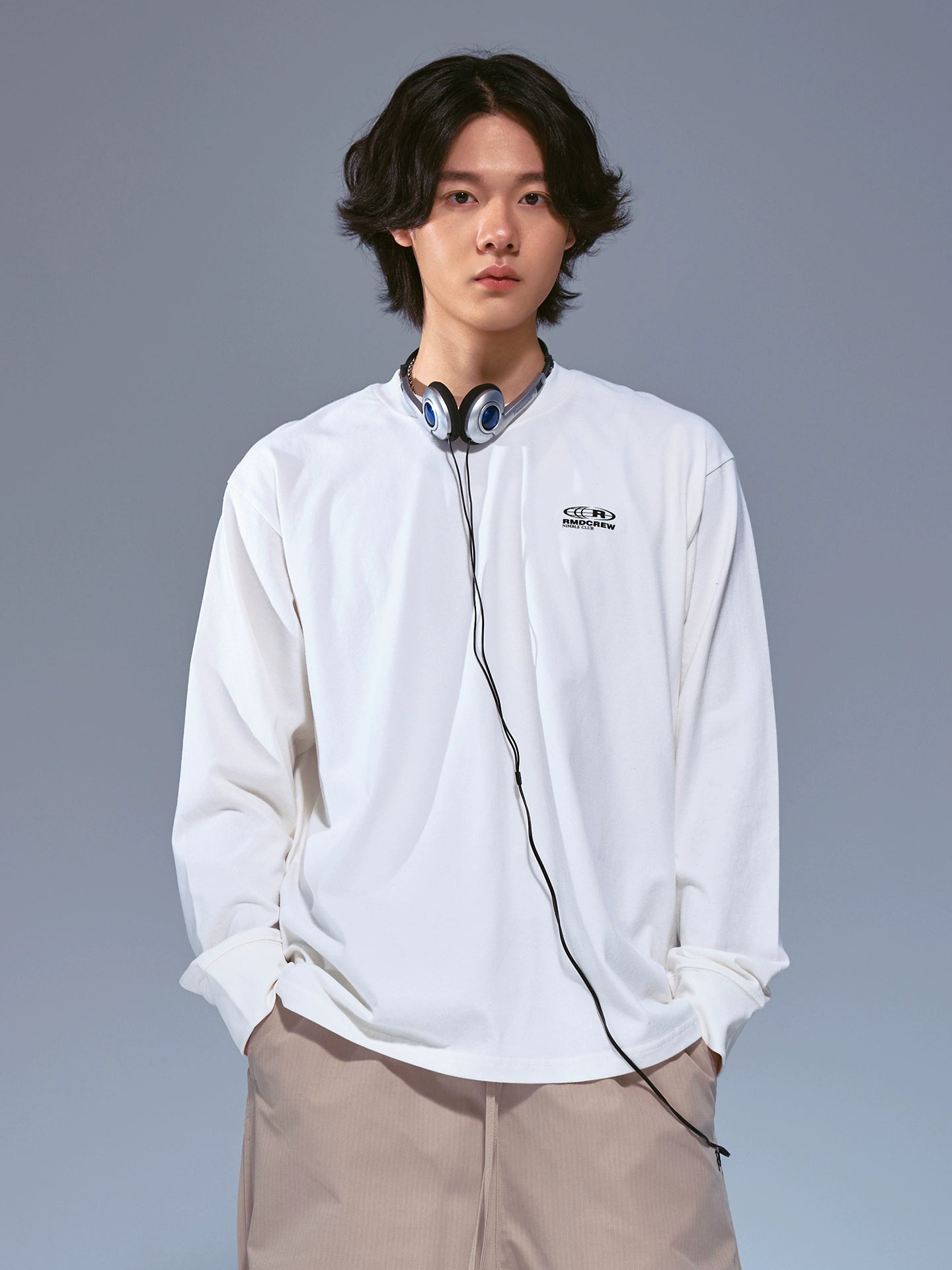 Remedy Phantom Cat Print Loose Long Sleeves