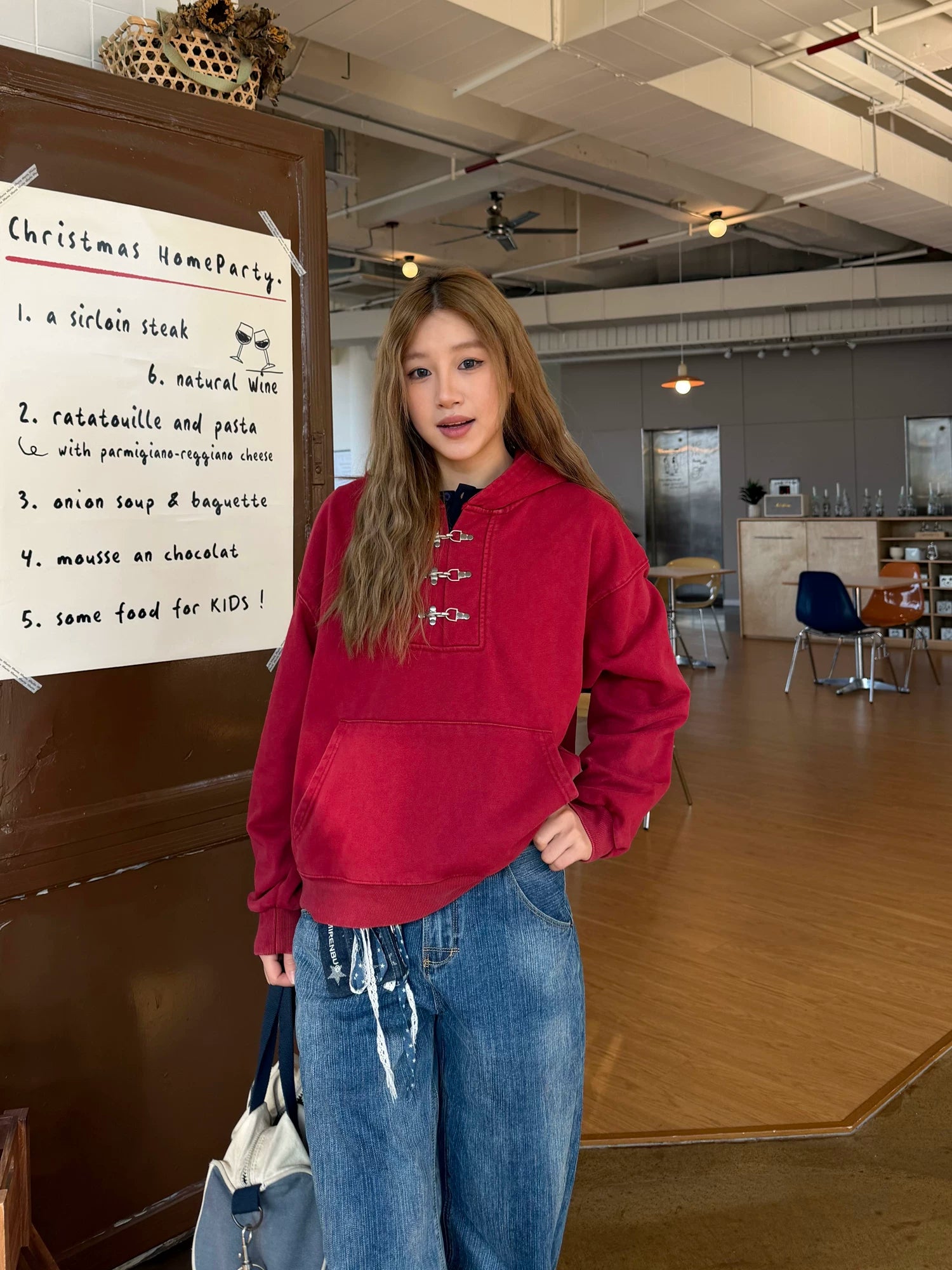 CCYE Lobster Button Heavy Hooded Sweater