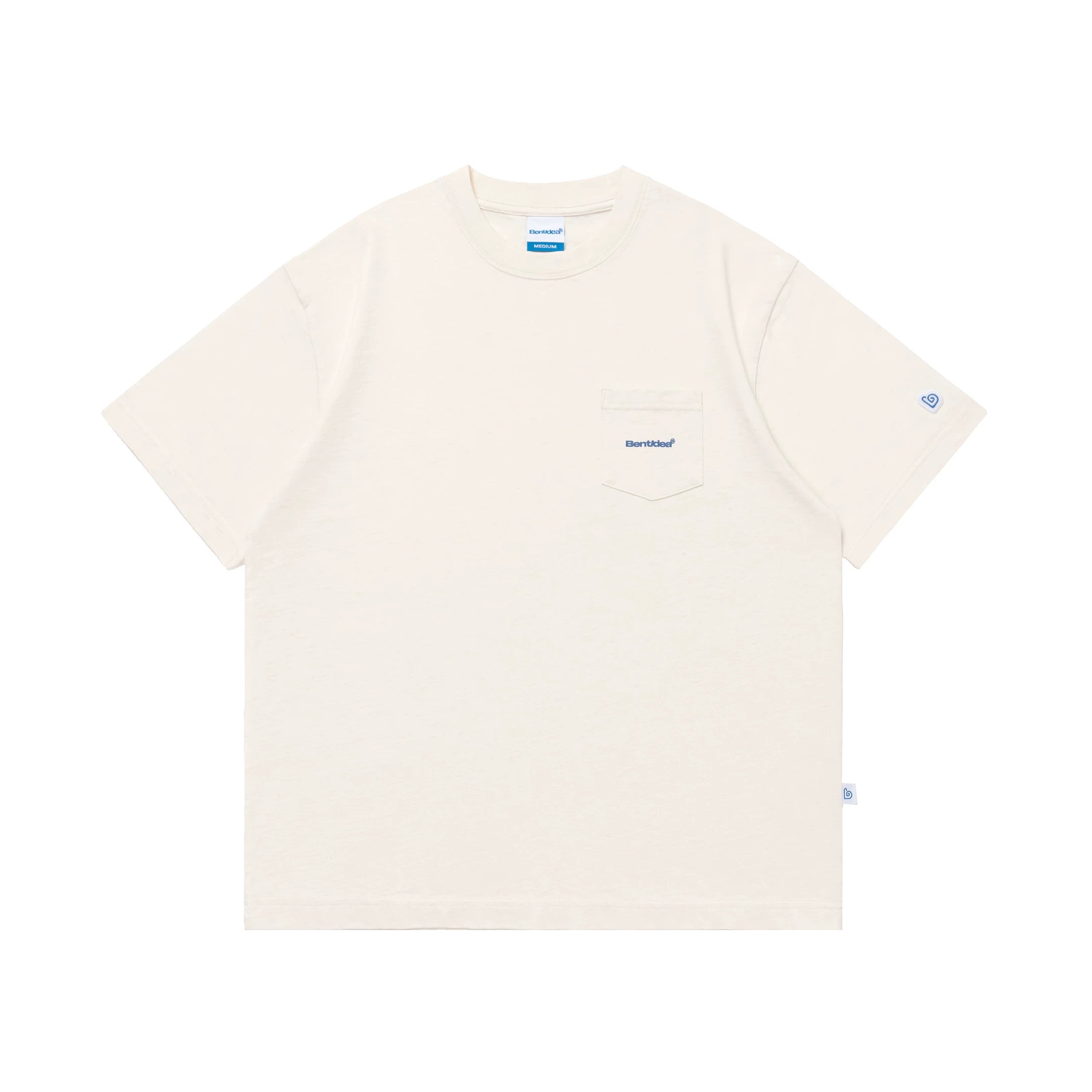 BENT IDEA Pocket Letter Print Loose Tee