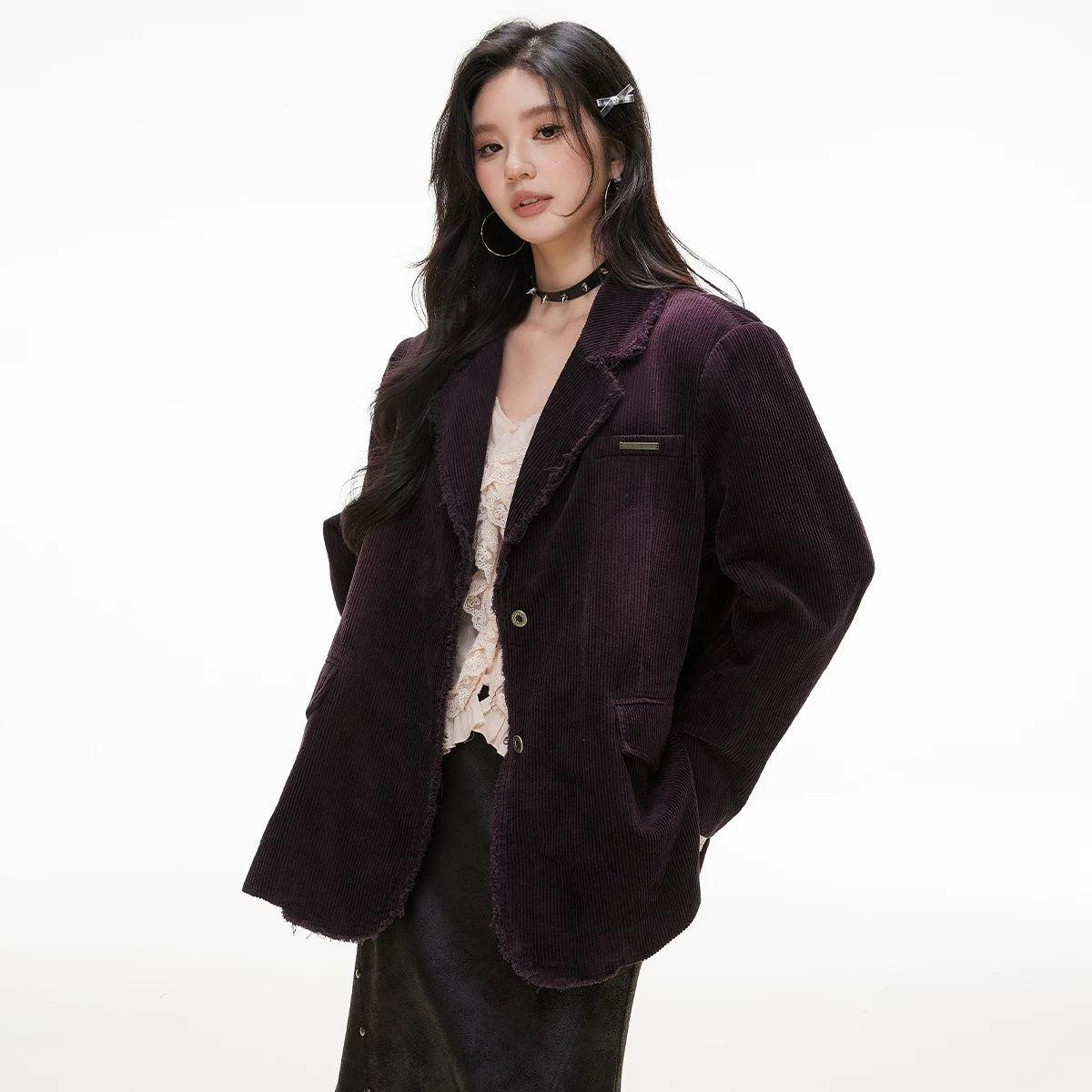 IMONE Vintage Loose Corduroy Blazer