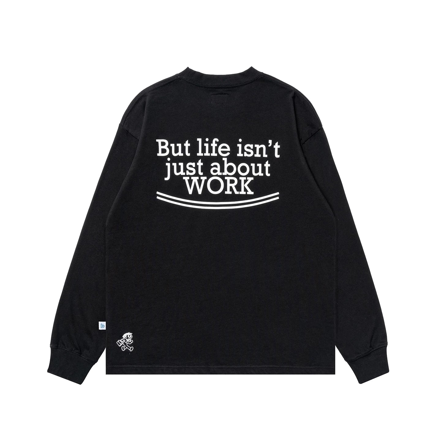 BENT IDEA Letter Print Loose Long Sleeves