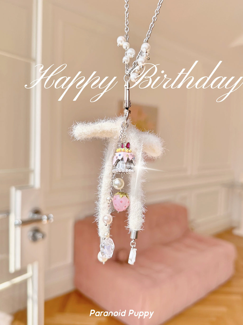 Paranoidp Strawberry Cake Cute Necklace