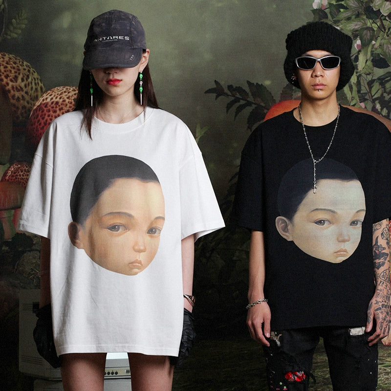 Wang Youbing Studio! Face 220g 100% Cotton Tee