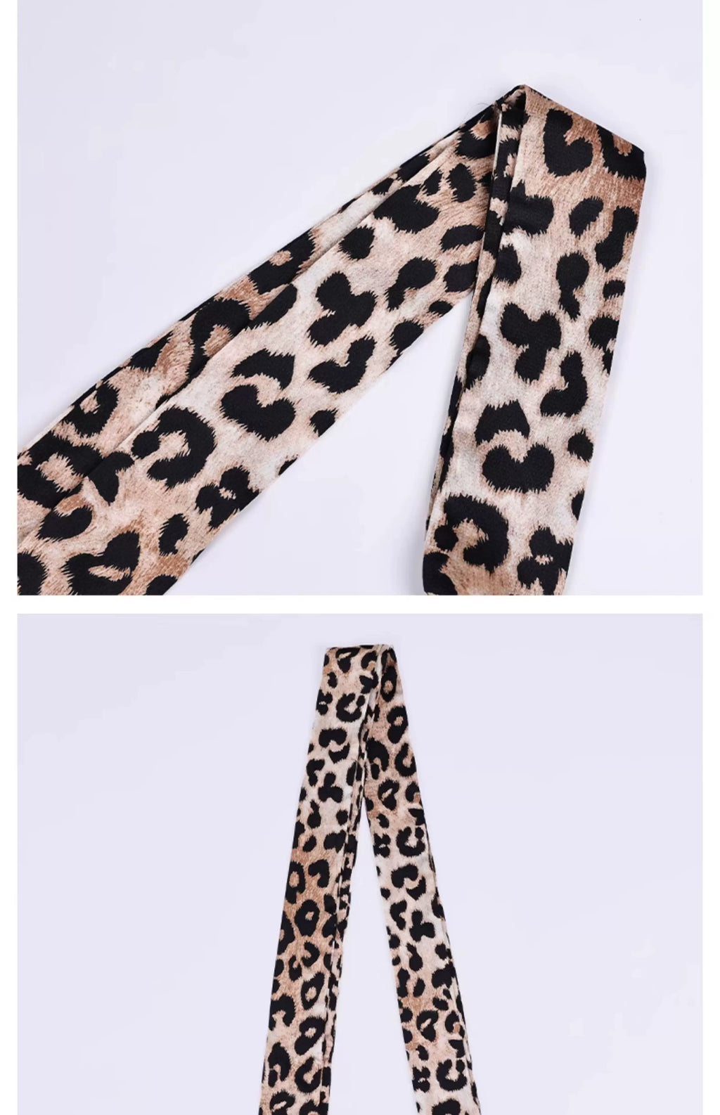 YORSOY Fashionable High-end Leopard Print Silk Scarf