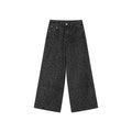 KANO Leopard Straight Wide Leg Jeans