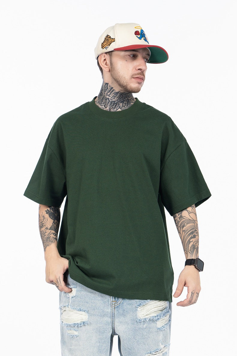 SUPER WAY Loose Crew Neck Versatile Tee