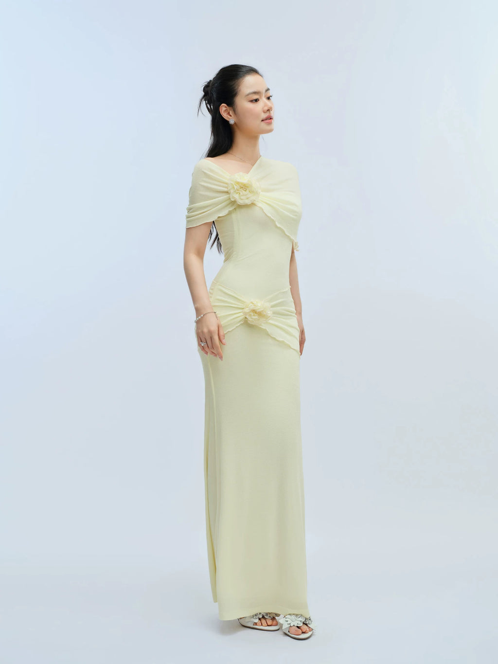 J TheChosen Handmade Tube Top Shawl Dress