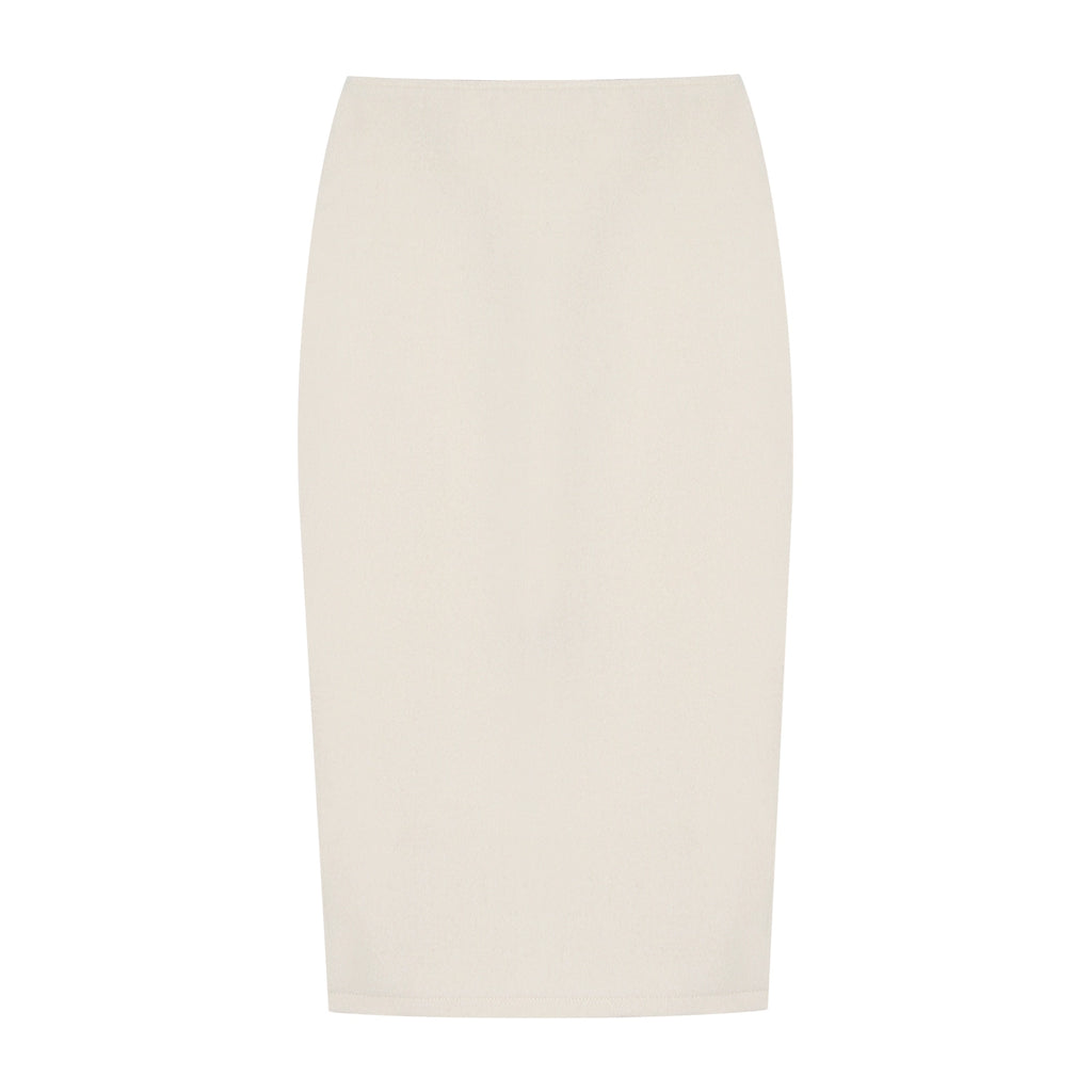 LLROGE Temperament Fur Collar Waist Woolen Jacket Skirt Set