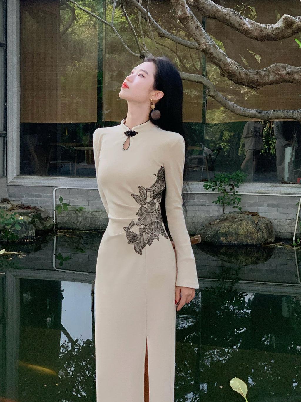 ZIHE Thickened Long Sleeve Knit Dress