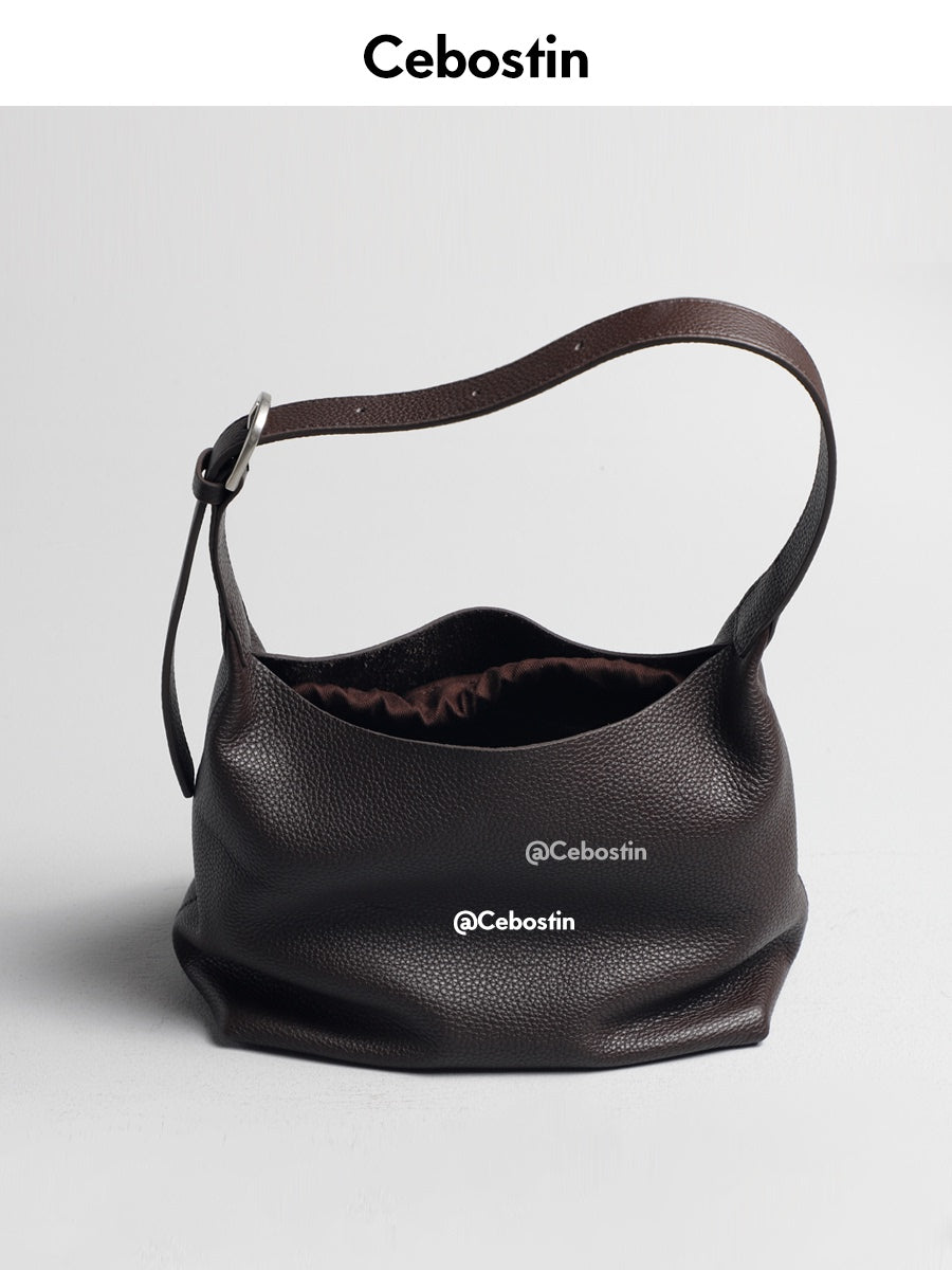 Cebostin First Layer Cowhide High-end Large-capacity Messenger Bag