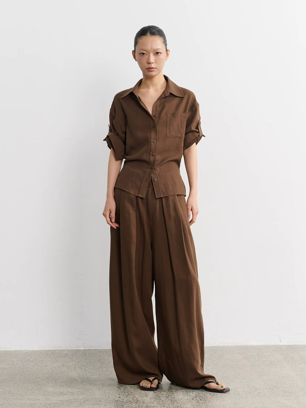 LINY LIBERTY Loose Pleated Slacks