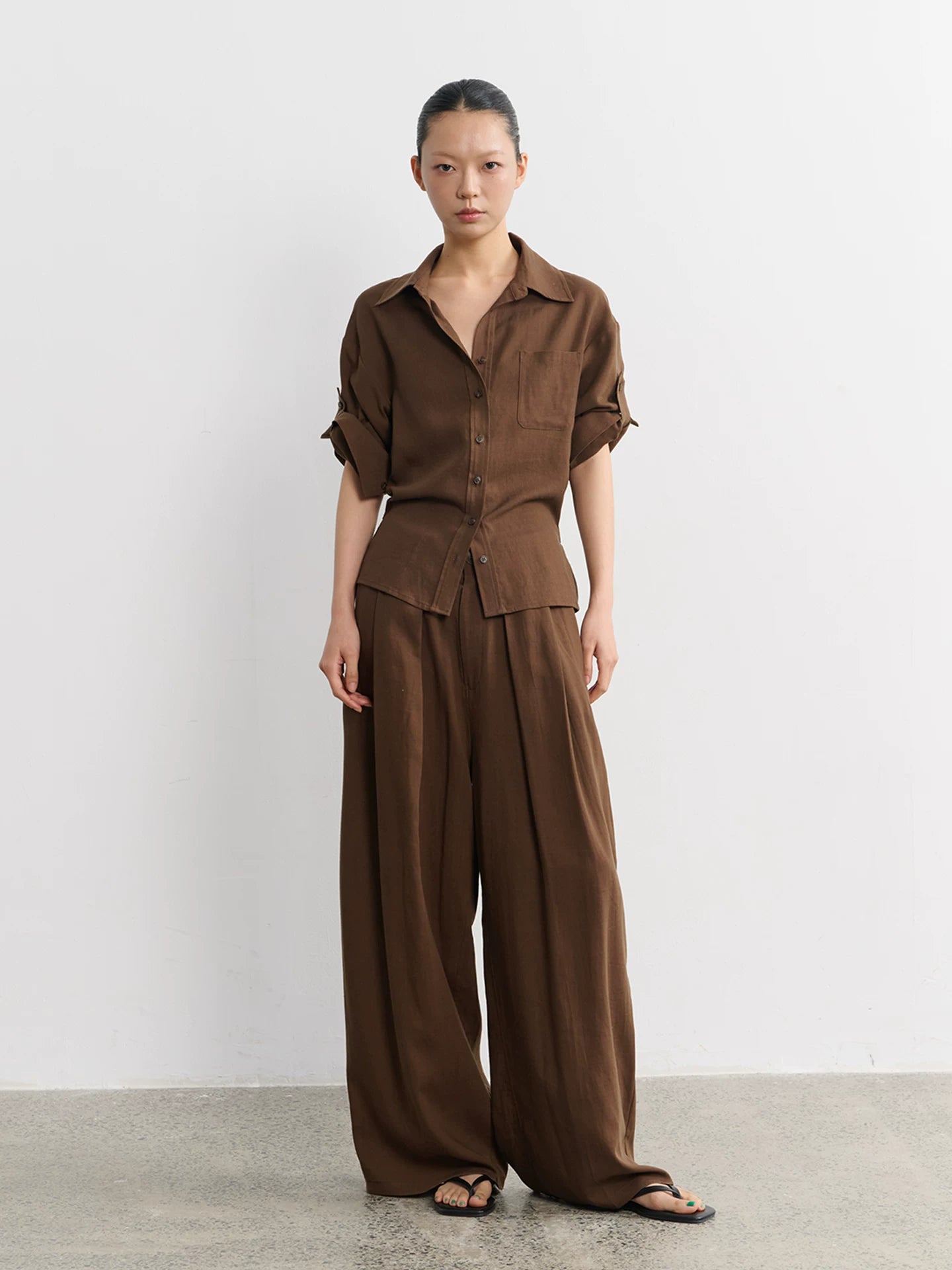 LINY LIBERTY Loose Pleated Slacks