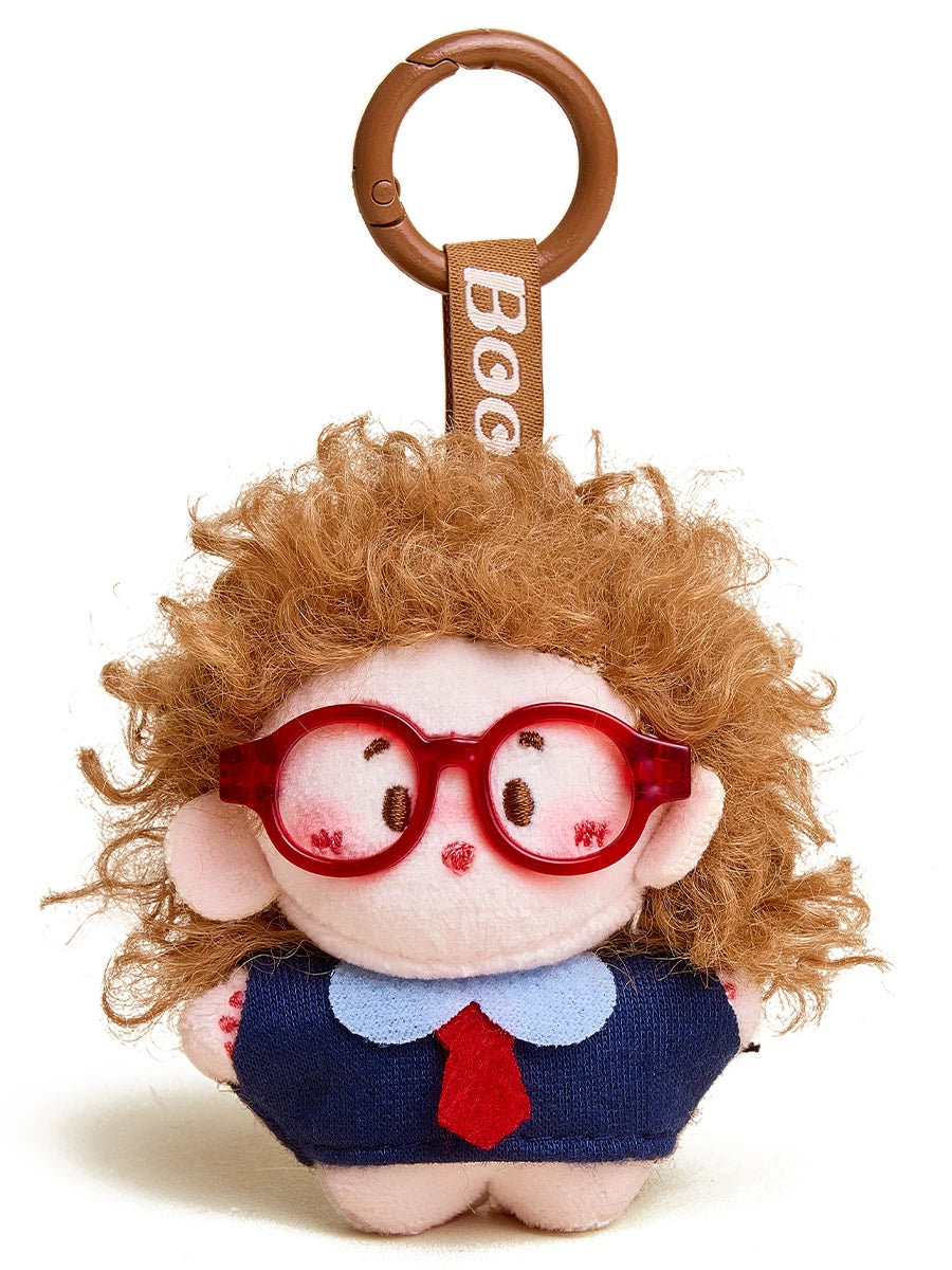 HAVEROSE Fried Glasses Car Keychain Small Pendant