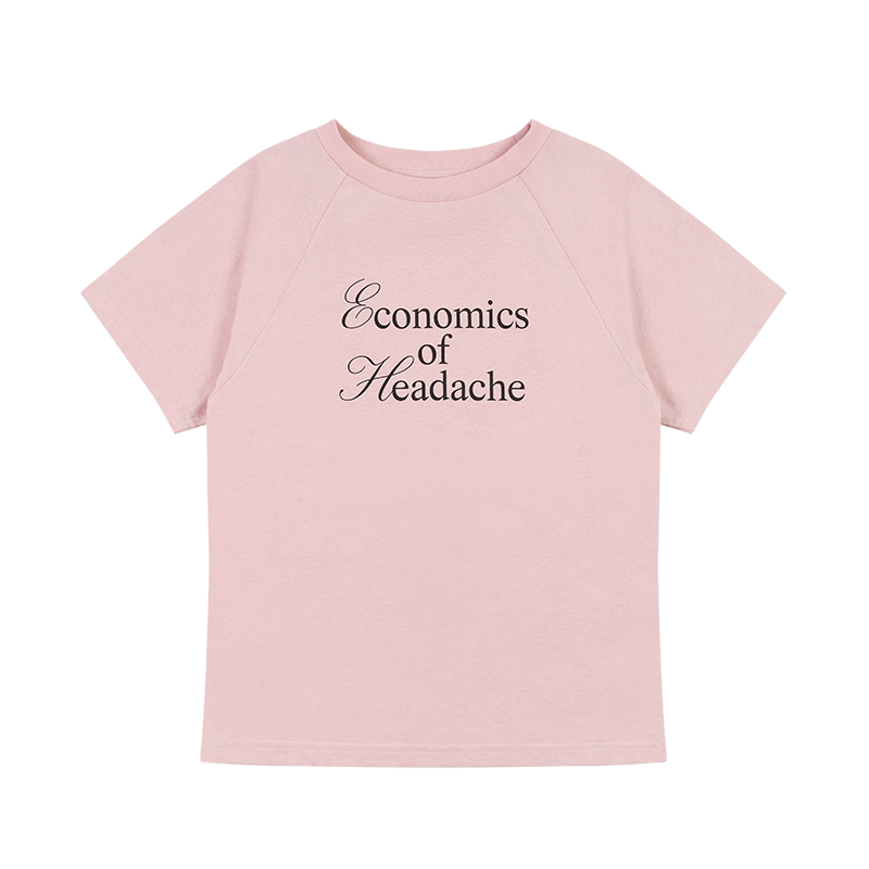 HEADACHE Crew Neck Shoulder Casual Tee