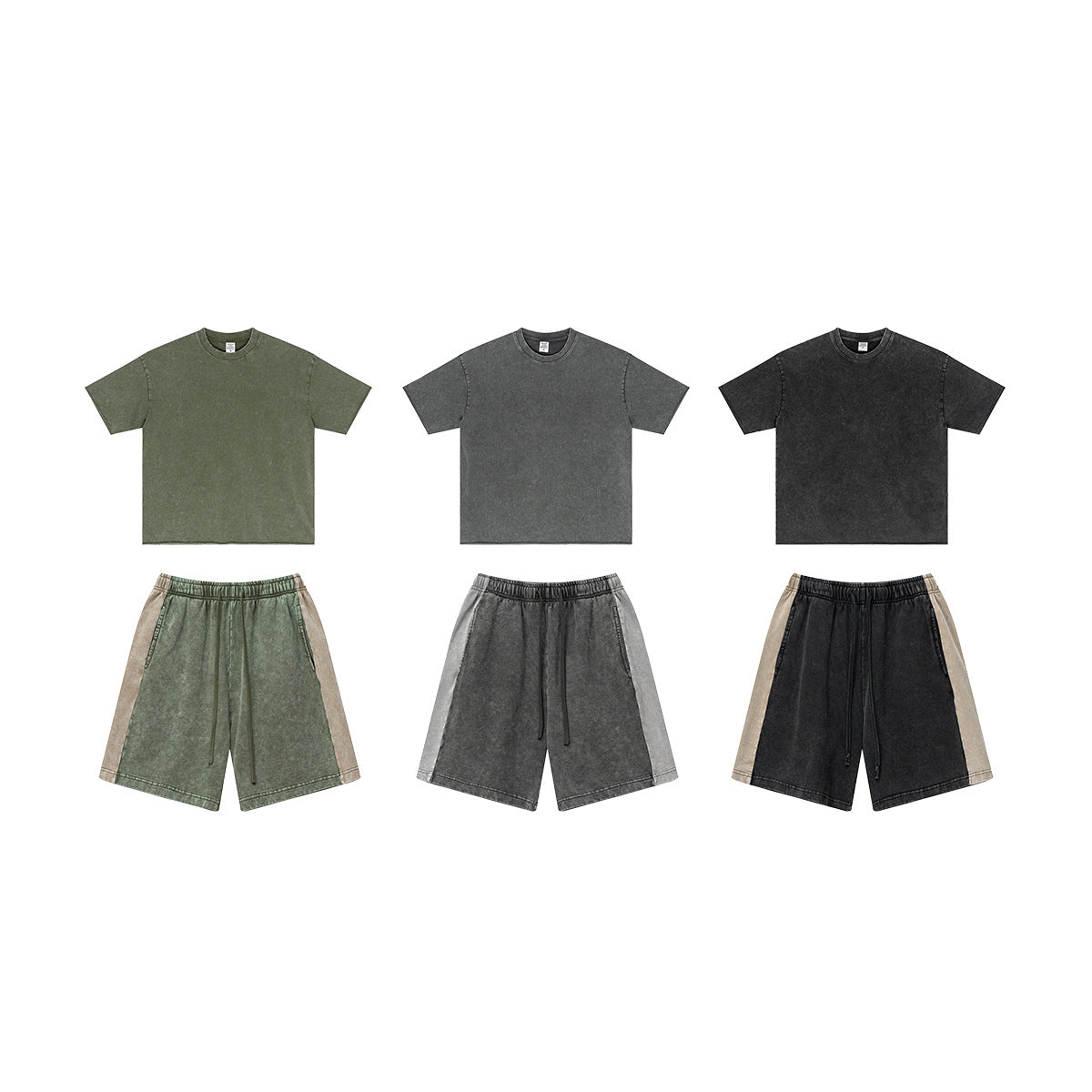 BE Retro Splicing Contrasting Color Sports Suit