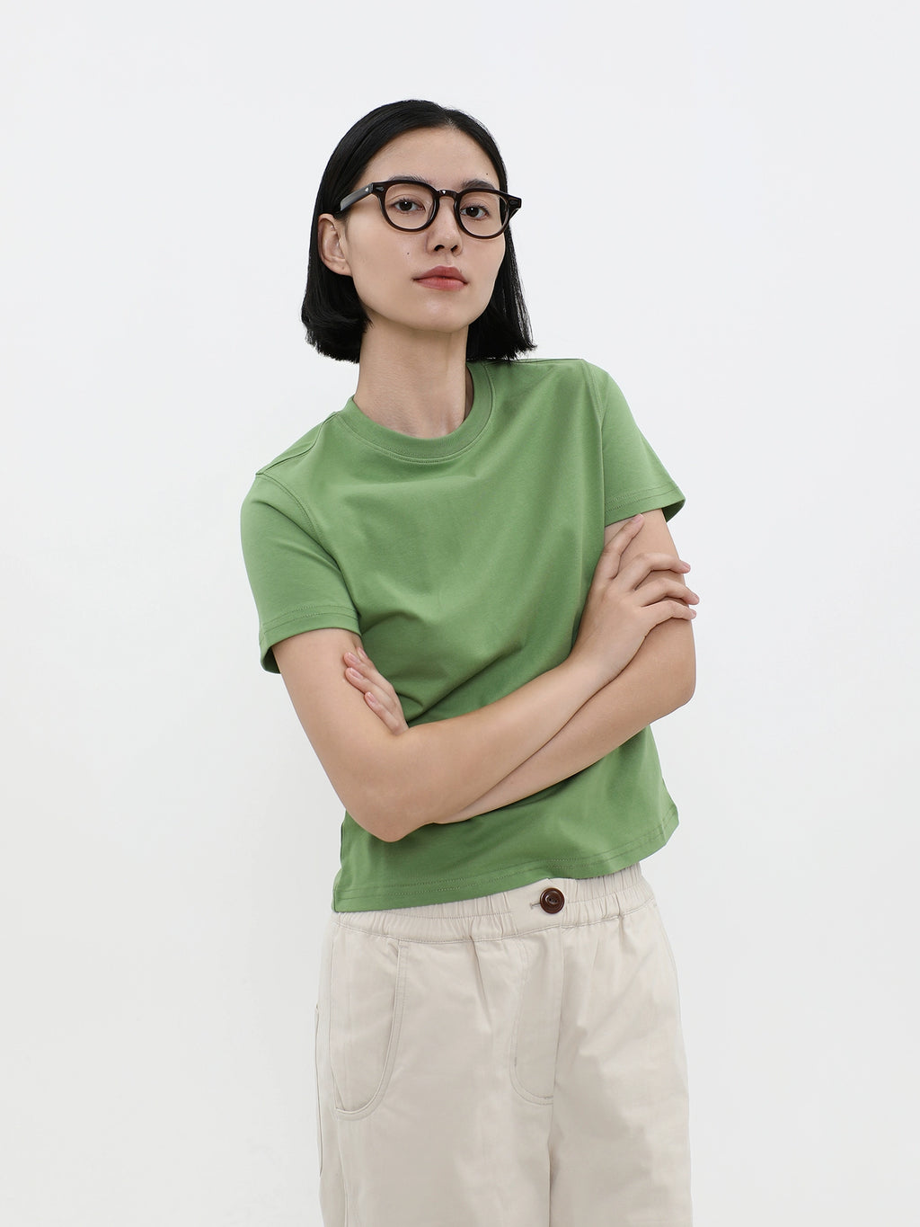 LIVINGTOWN Casual Loose Simple Slim Tee