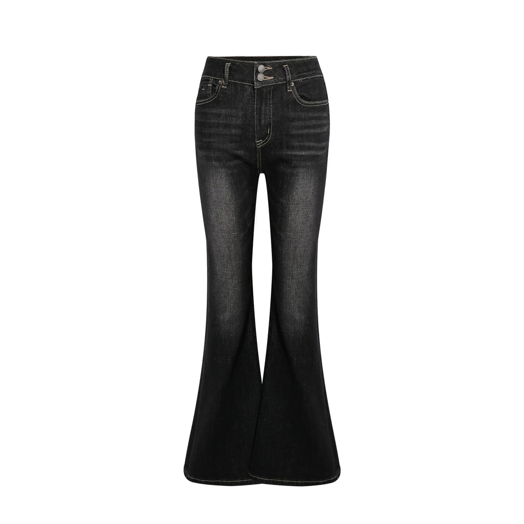 Wildberry Vintage High Waist Versatile Pull Jeans