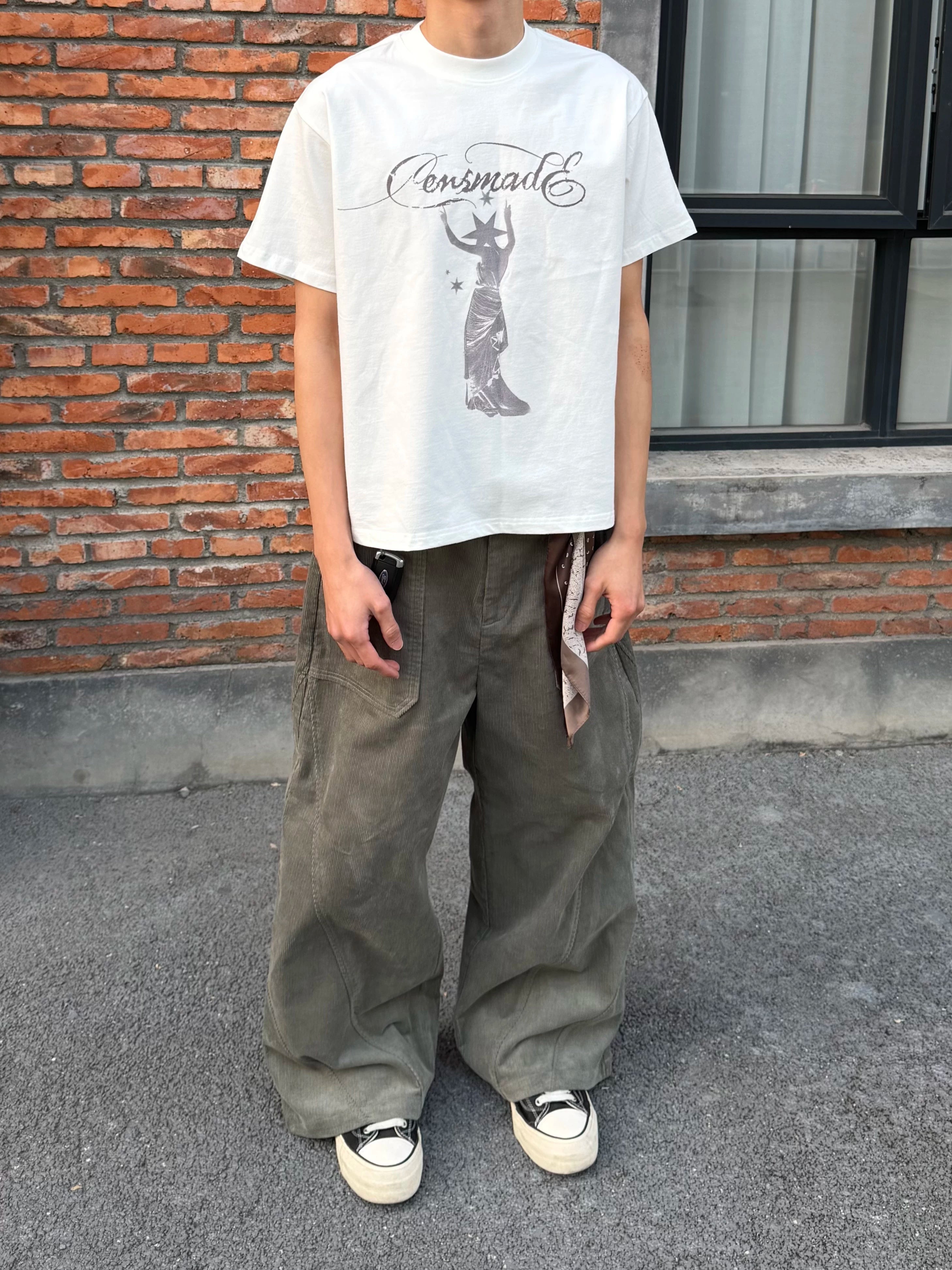 CENSMADE Star Female Print Casual Tee