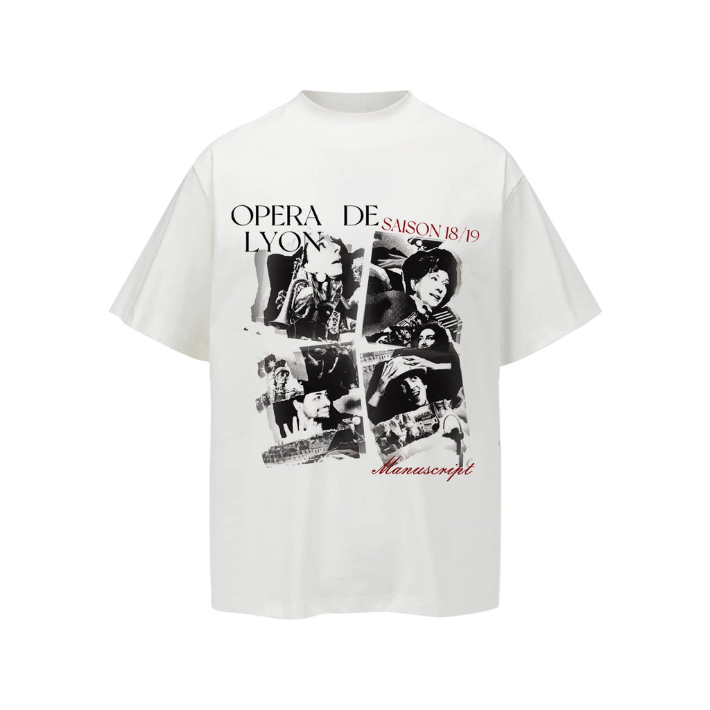 MANUSCRIPT Portrait Digital Printing Ice Tee