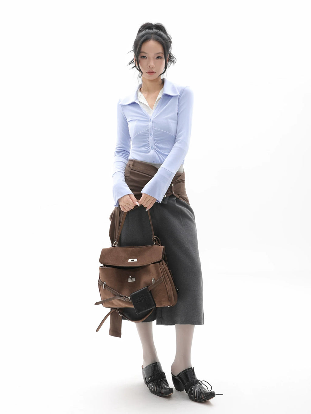 JANDRESS Suede Casual Versatile Backpack