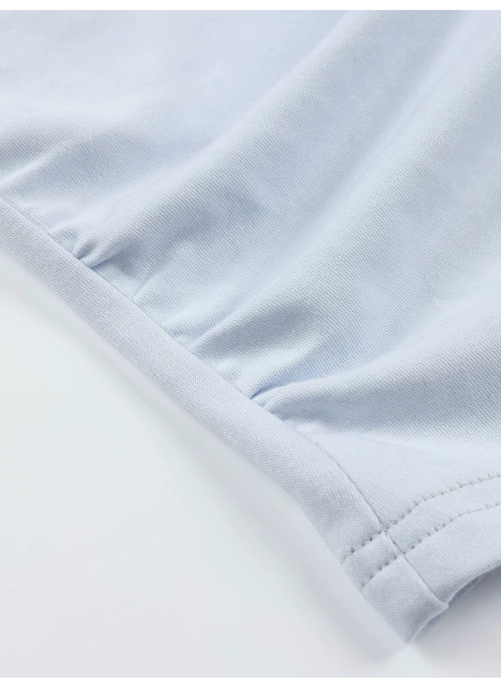 Ablueberry One-word Shoulder Waist Thin Short Tee