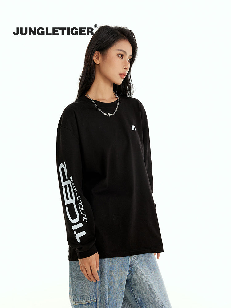 Jungle Tiger Basic Sleeve Sports Long Sleeve tee