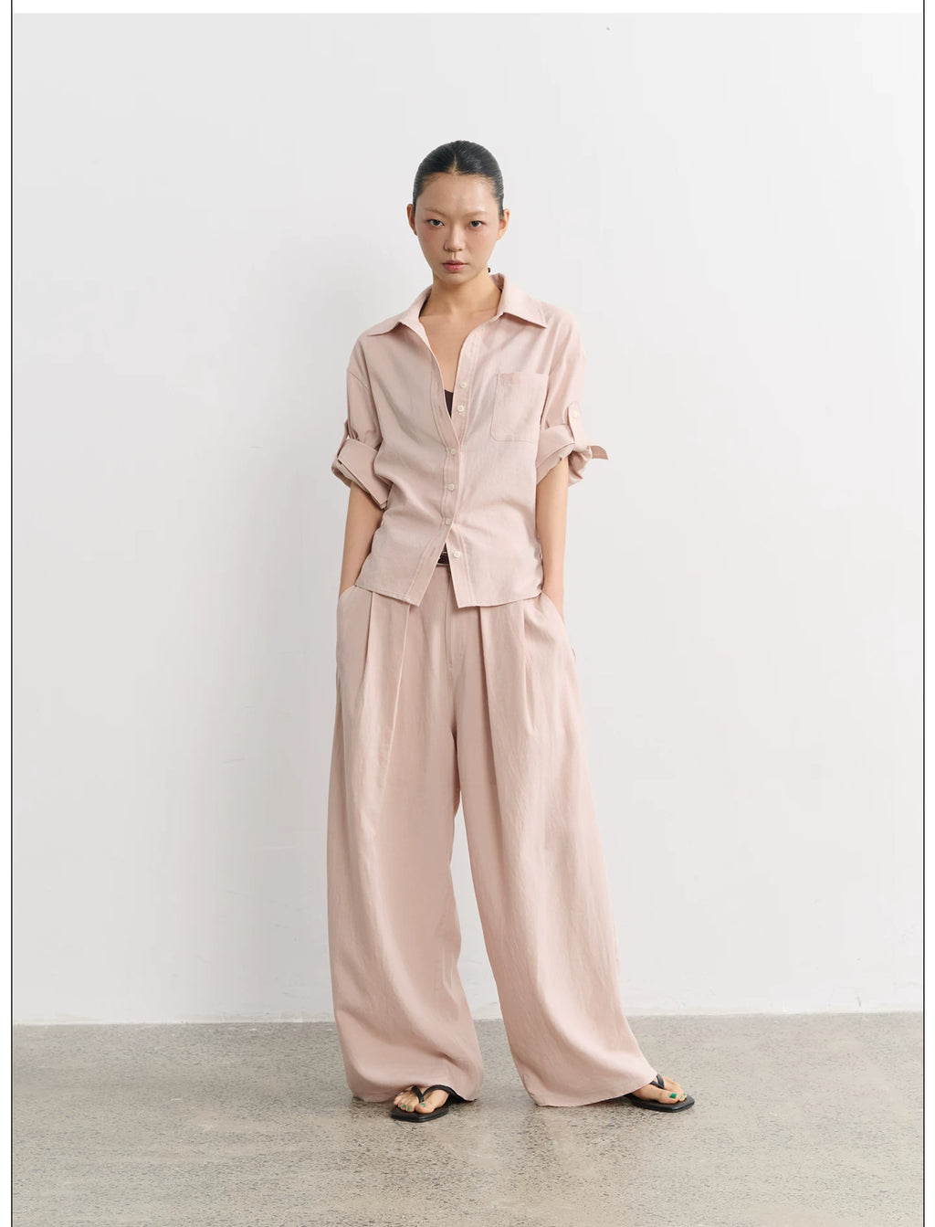 LINY LIBERTY Loose Pleated Slacks
