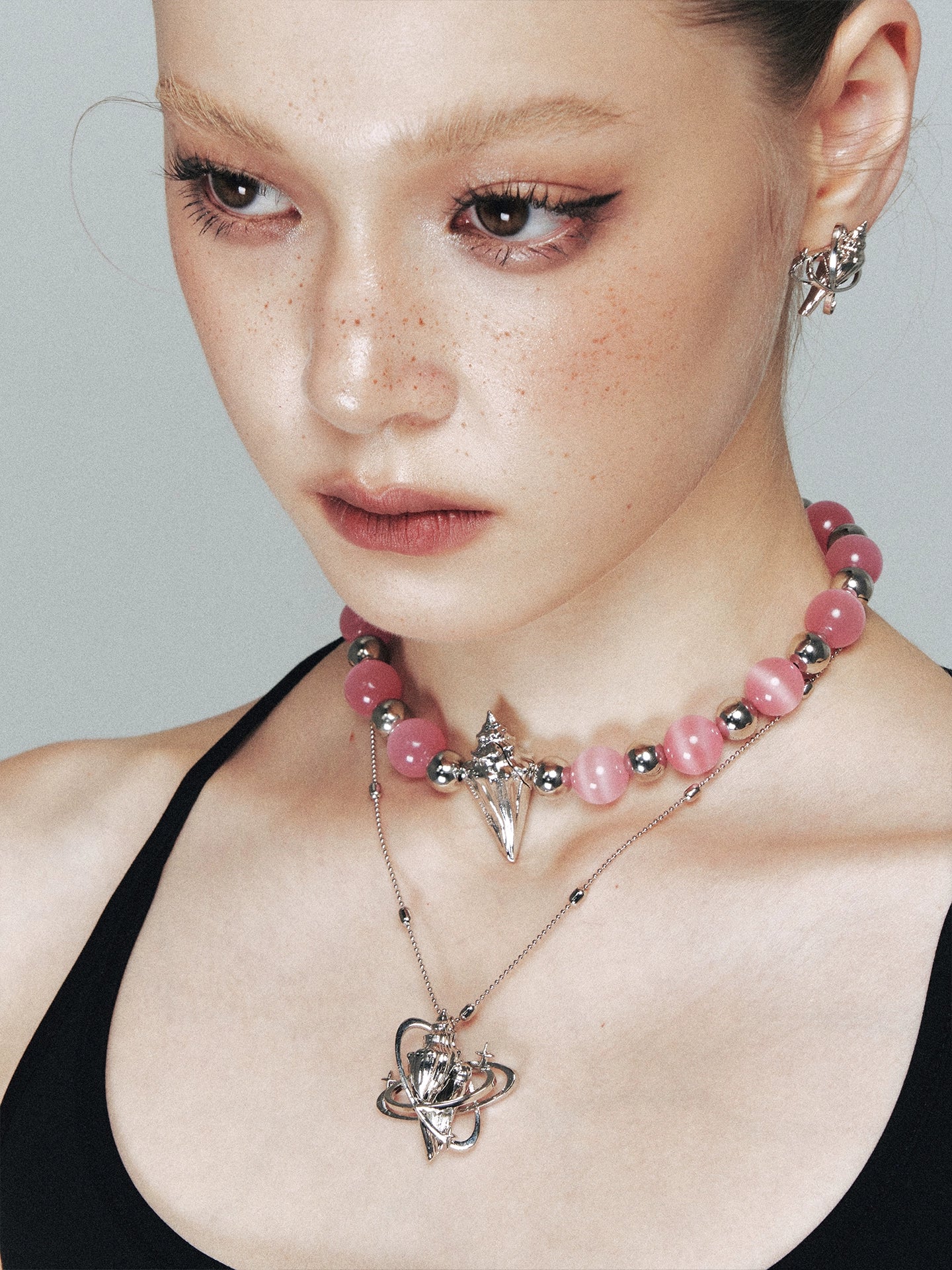 1JINN Conch Star Crystal Light Luxury Clavicle Chain