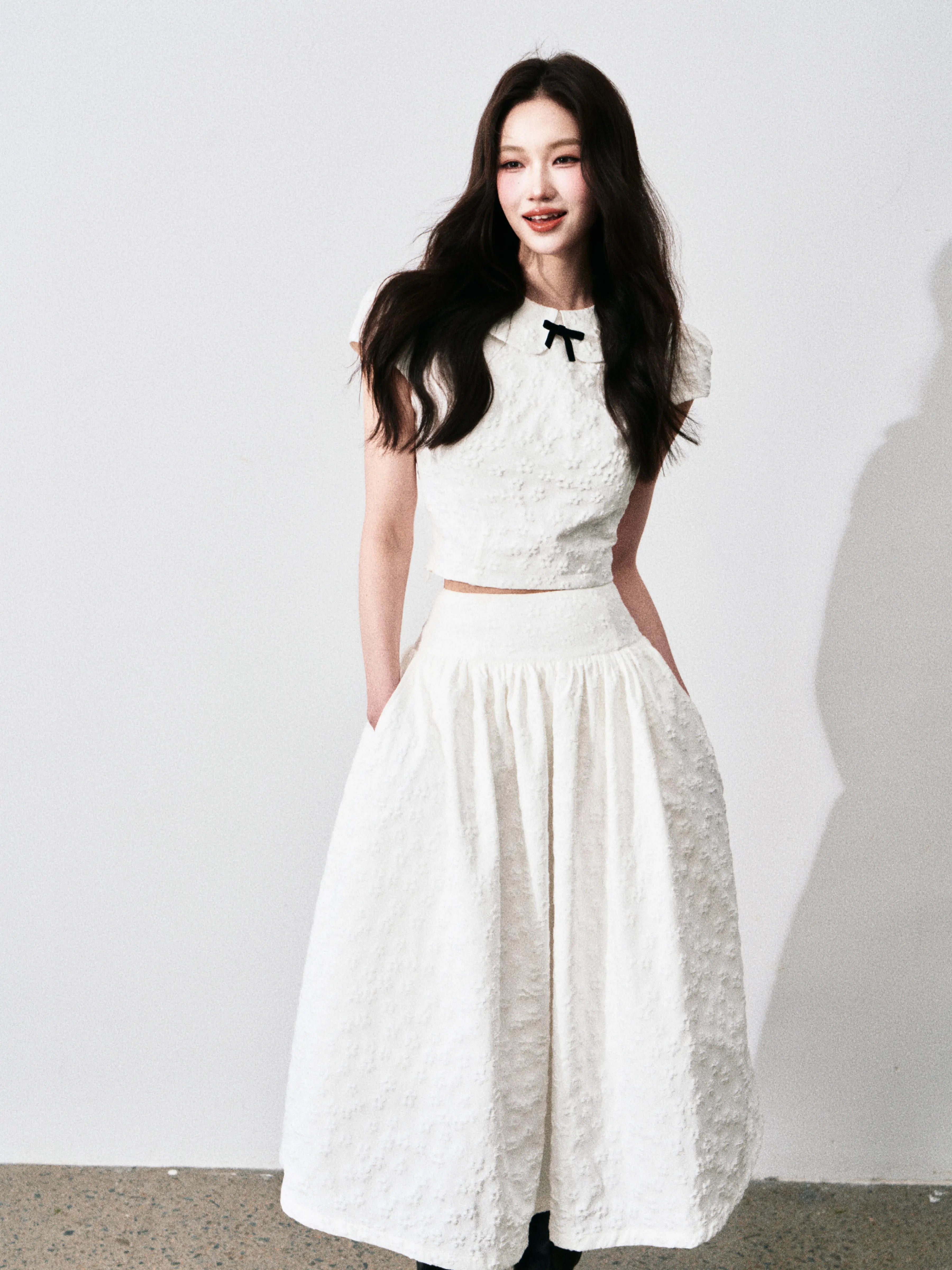 LULUSWINGS Sweet Three-dimensional Jacquard Suit Skirt