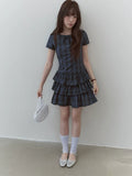 VOOE Bow Plaid Dress